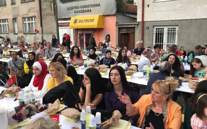 Istanbul Metropolitan Municipality (İBB) has organized Iftar Program in Sarajevo