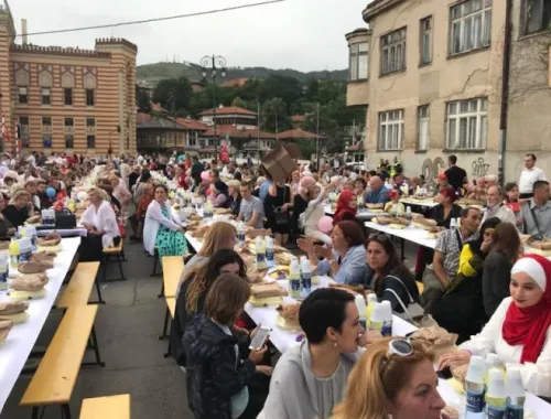 Istanbul Metropolitan Municipality (İBB) has organized Iftar Program in Sarajevo